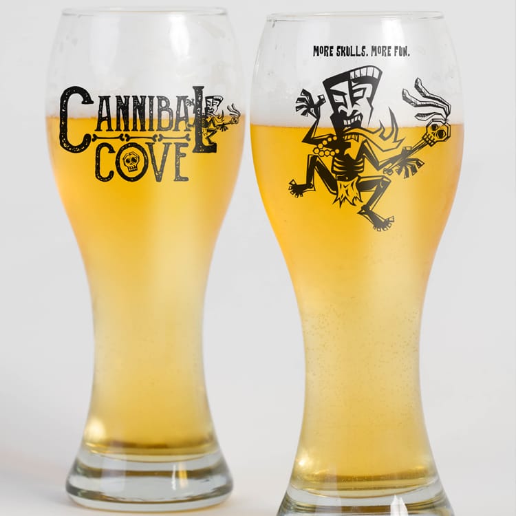 Cannibal Cove Branded Beer Glass