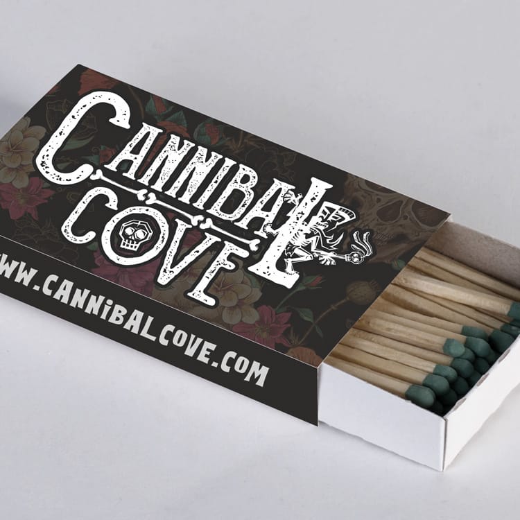 Cannibal Cove Branded Matches