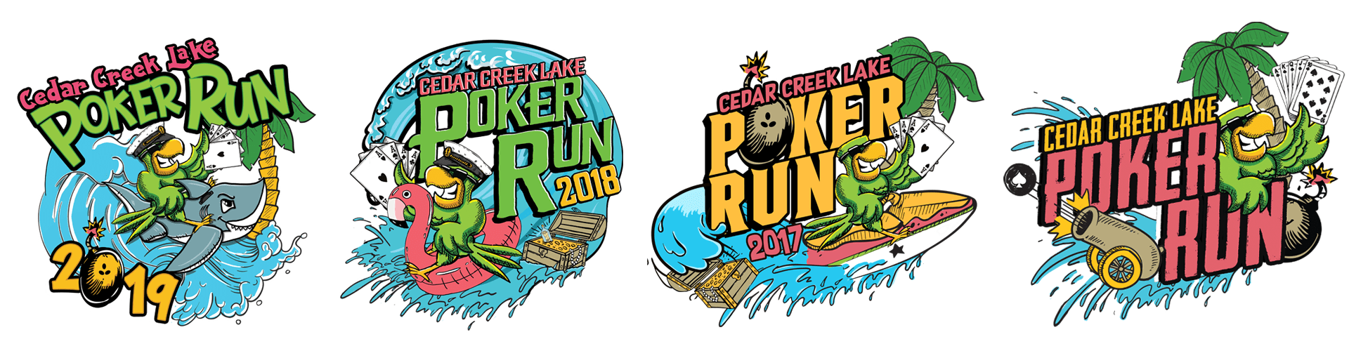 Poker Run Logos