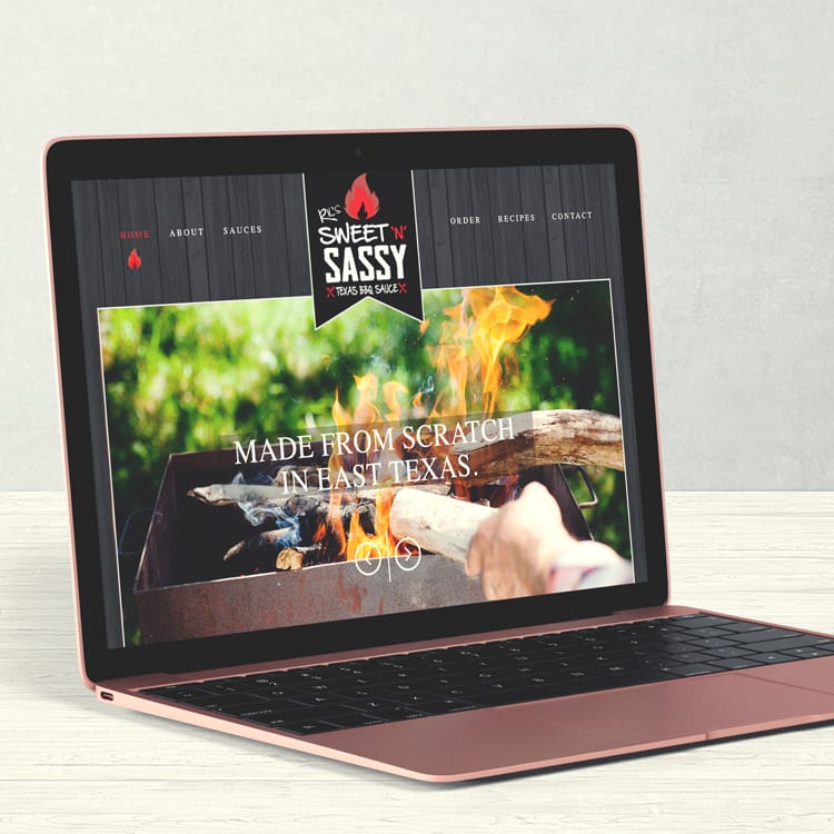 Rics BBQ Website Mockup