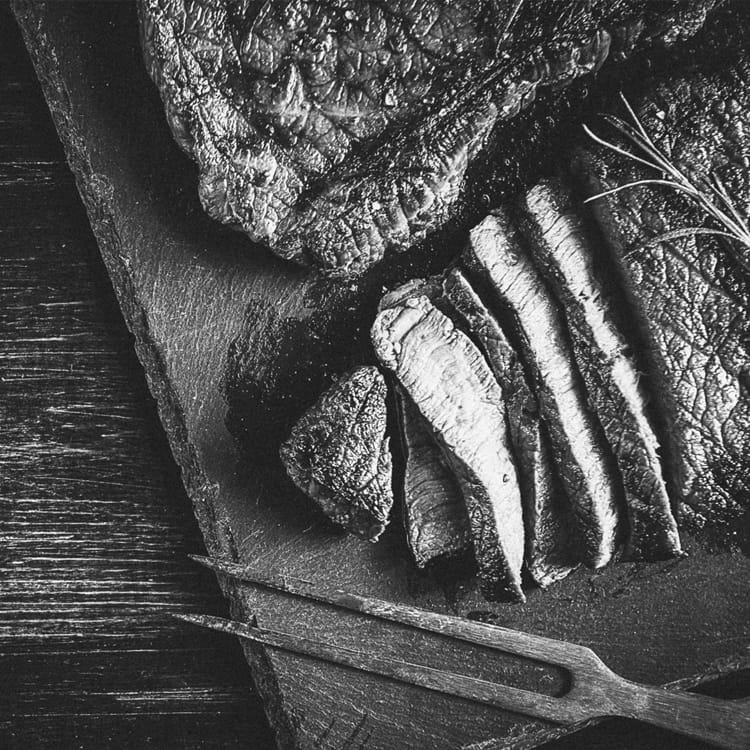 Steak Being Sliced